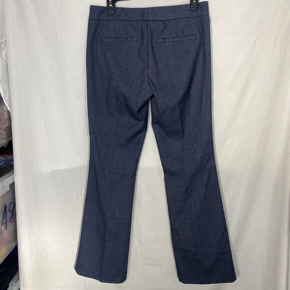 7TH AVENUE NEW YORK CO Suiting Pants Flare Mid Rise Denim Look Blue Womens Sz 4 - Picture 2 of 9